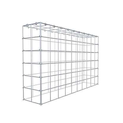 Typ 3 påbyggnadsgabion 100 cm x 60 cm x 20 cm (L x H x D), maskstorlek 10 cm x 10 cm, C-ring