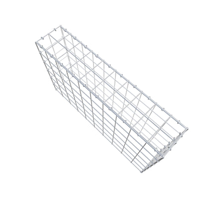 Typ 3 påbyggnadsgabion 100 cm x 60 cm x 20 cm (L x H x D), maskstorlek 10 cm x 10 cm, C-ring