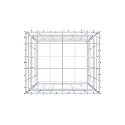 Anbaugabione Typ 3 100 cm x 60 cm x 50 cm (L x H x T), Maschenweite 10 cm x 10 cm, C-Ring