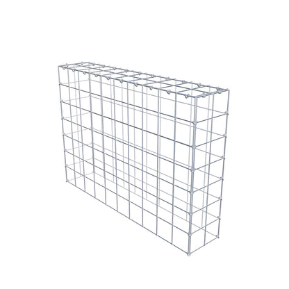 Monteret gabion type 3 100 cm x 70 cm x 20 cm (L x H x D), maskestørrelse 10 cm x 10 cm, C-ring