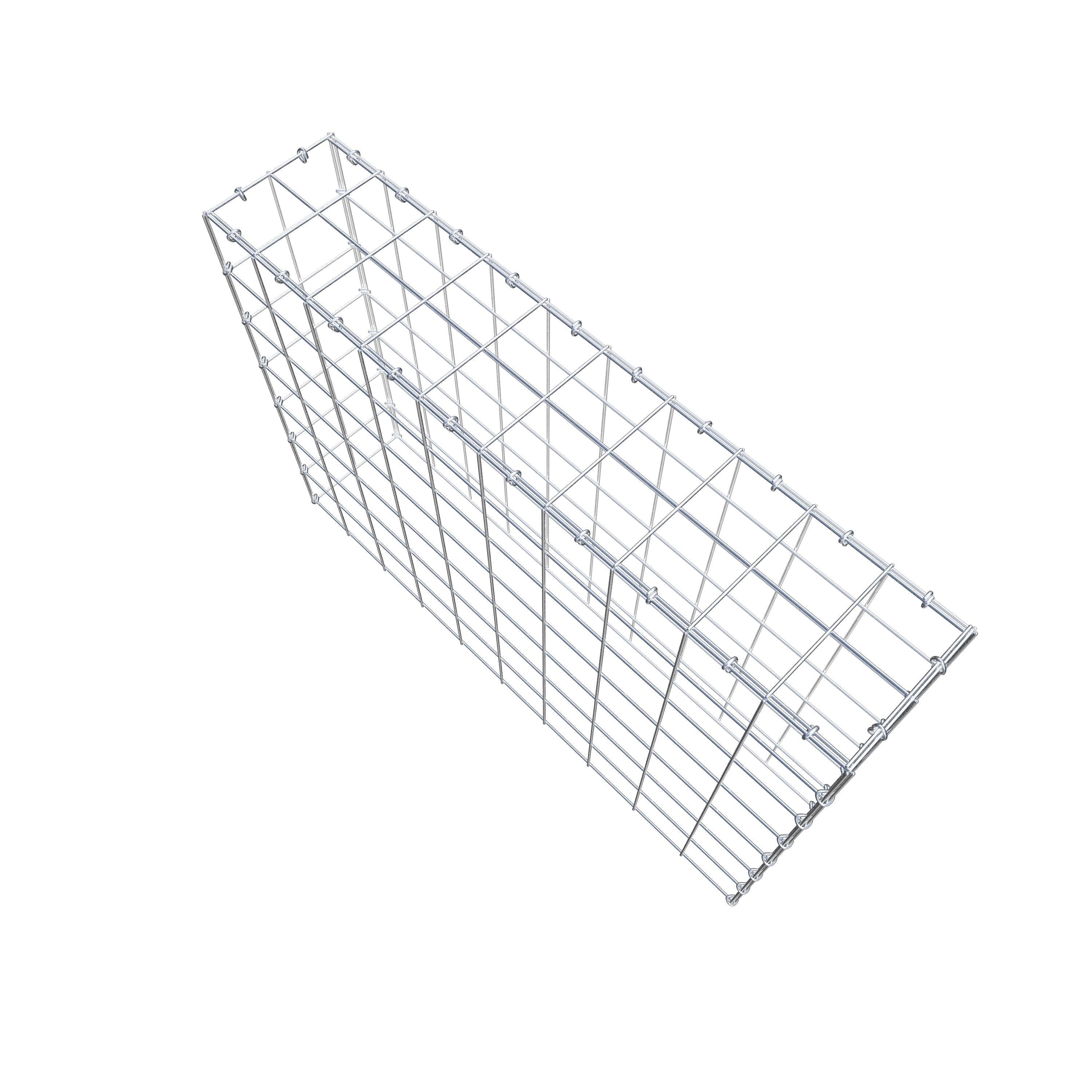 Anbaugabione Typ 3 100 cm x 70 cm x 20 cm (L x H x T), Maschenweite 10 cm x 10 cm, C-Ring