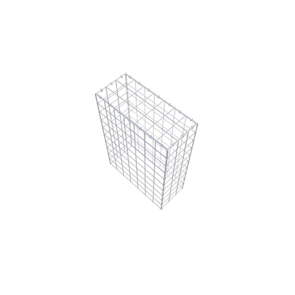 Typ 3 påbyggnadsgabion 100 cm x 70 cm x 30 cm (L x H x D), maskstorlek 10 cm x 10 cm, C-ring