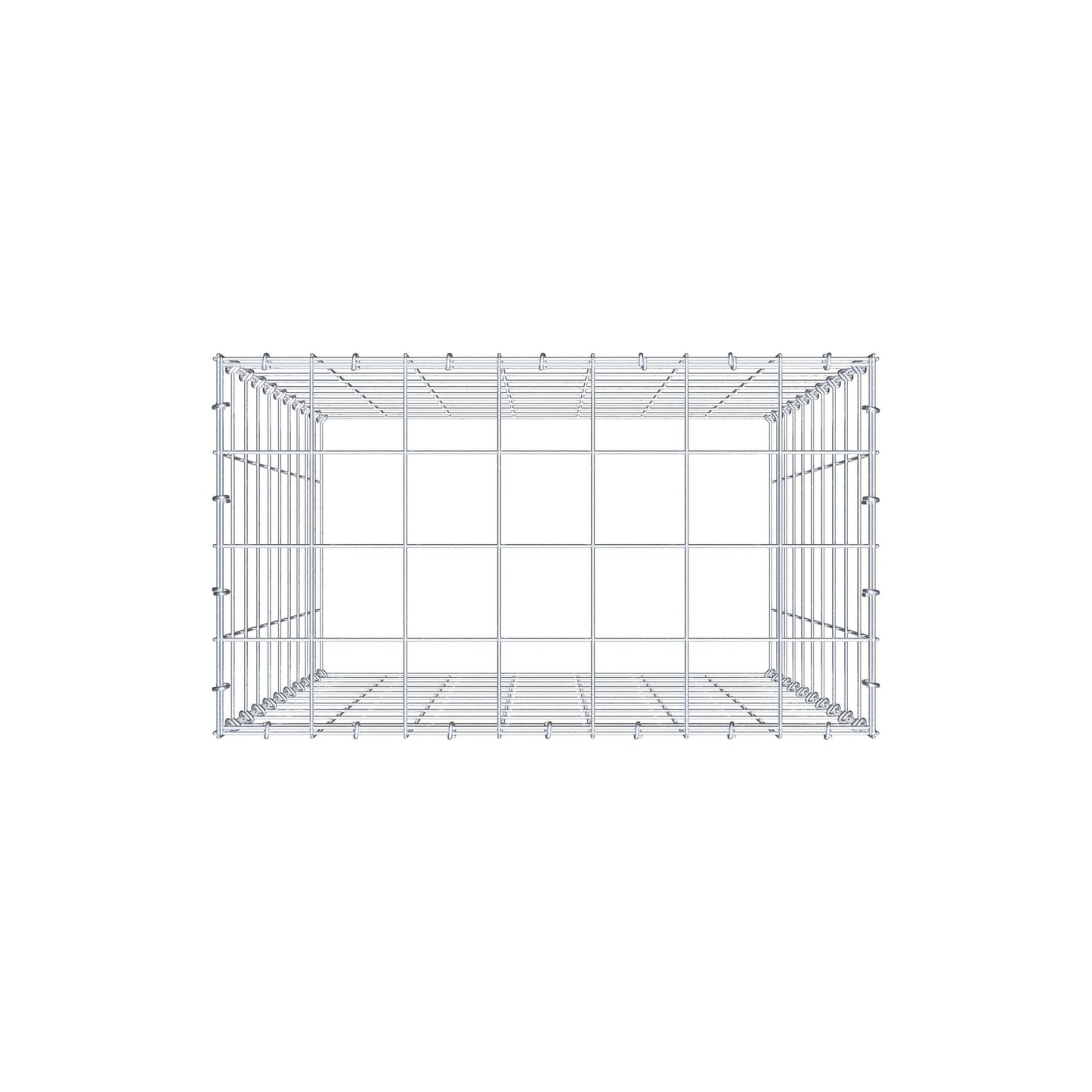 Pile aggiuntivo tipo 3 100 cm x 70 cm x 40 cm (L x H x P), maglia 10 cm x 10 cm, anello a C