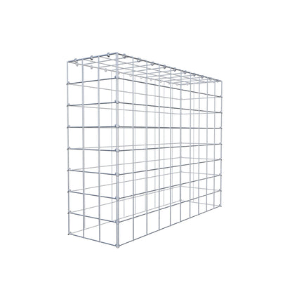 Monteret gabion type 3 100 cm x 80 cm x 30 cm (L x H x D), maskestørrelse 10 cm x 10 cm, C-ring