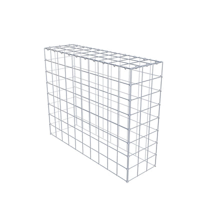 Monteret gabion type 3 100 cm x 80 cm x 30 cm (L x H x D), maskestørrelse 10 cm x 10 cm, C-ring