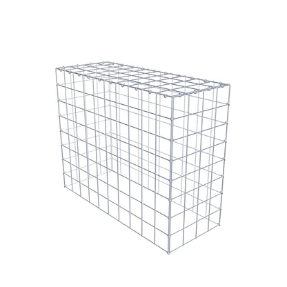 Mounted gabion type 3 100 cm x 80 cm x 40 cm (L x H x D), mesh size 10 cm x 10 cm, C-ring