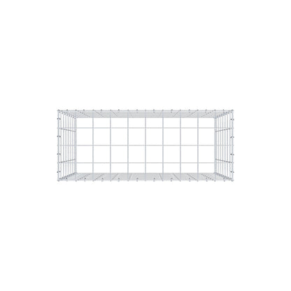 Mounted gabion type 3 100 cm x 80 cm x 40 cm (L x H x D), mesh size 10 cm x 10 cm, C-ring