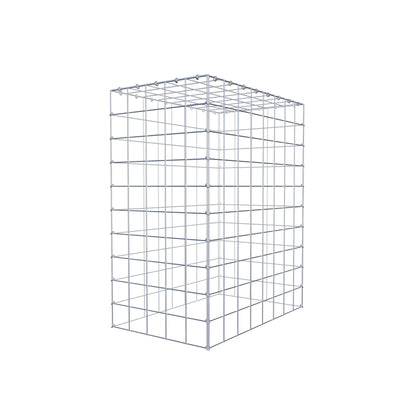 Typ 3 påbyggnadsgabion 100 cm x 80 cm x 50 cm (L x H x D), maskstorlek 10 cm x 10 cm, C-ring