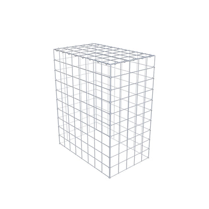 Typ 3 påbyggnadsgabion 100 cm x 80 cm x 50 cm (L x H x D), maskstorlek 10 cm x 10 cm, C-ring