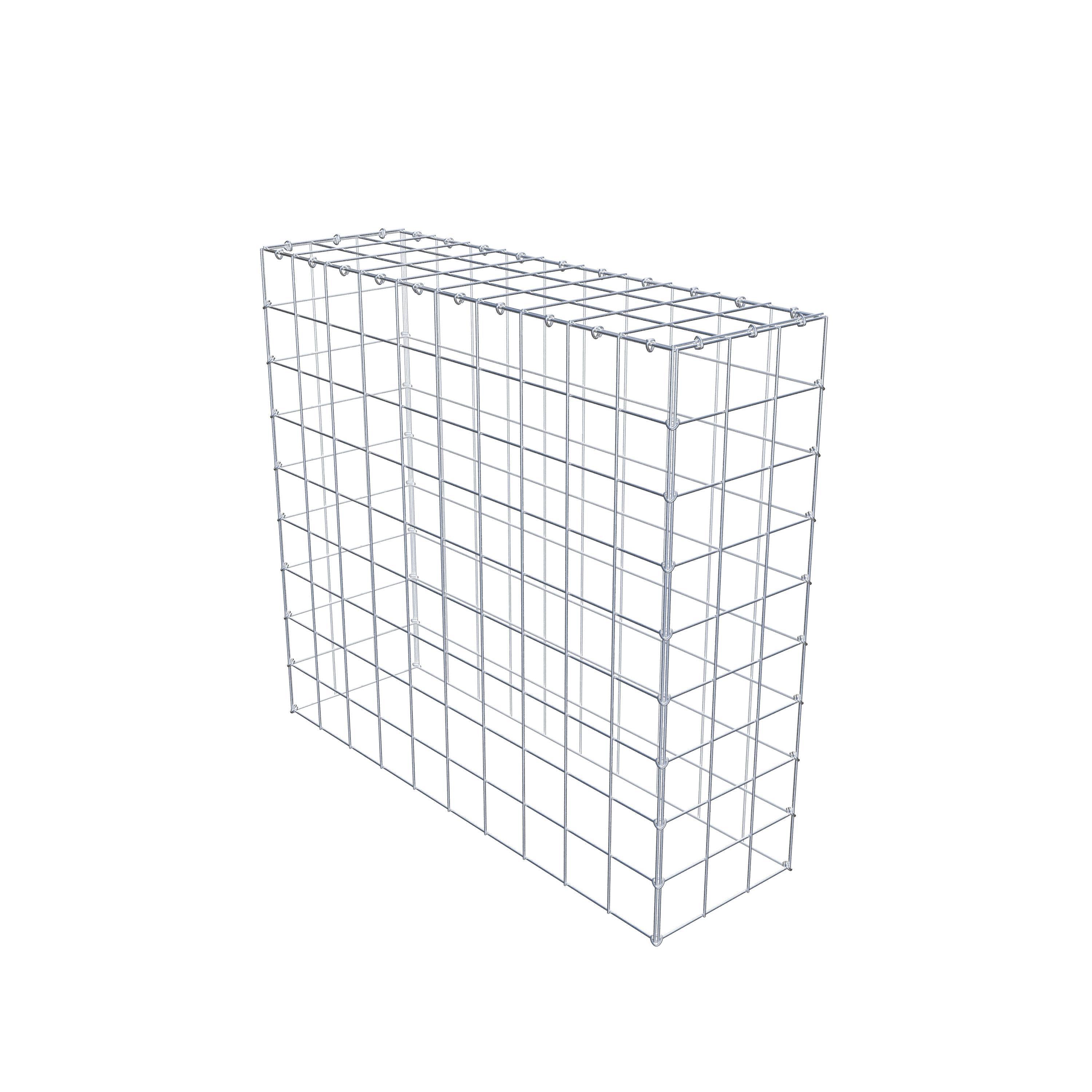 Mounted gabion type 3 100 cm x 90 cm x 30 cm (L x H x D), mesh size 10 cm x 10 cm, C-ring