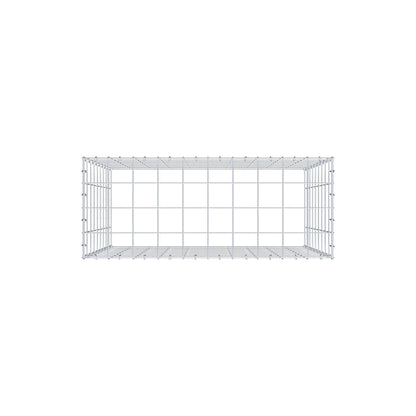 Monteret gabion type 3 100 cm x 90 cm x 40 cm (L x H x D), maskestørrelse 10 cm x 10 cm, C-ring