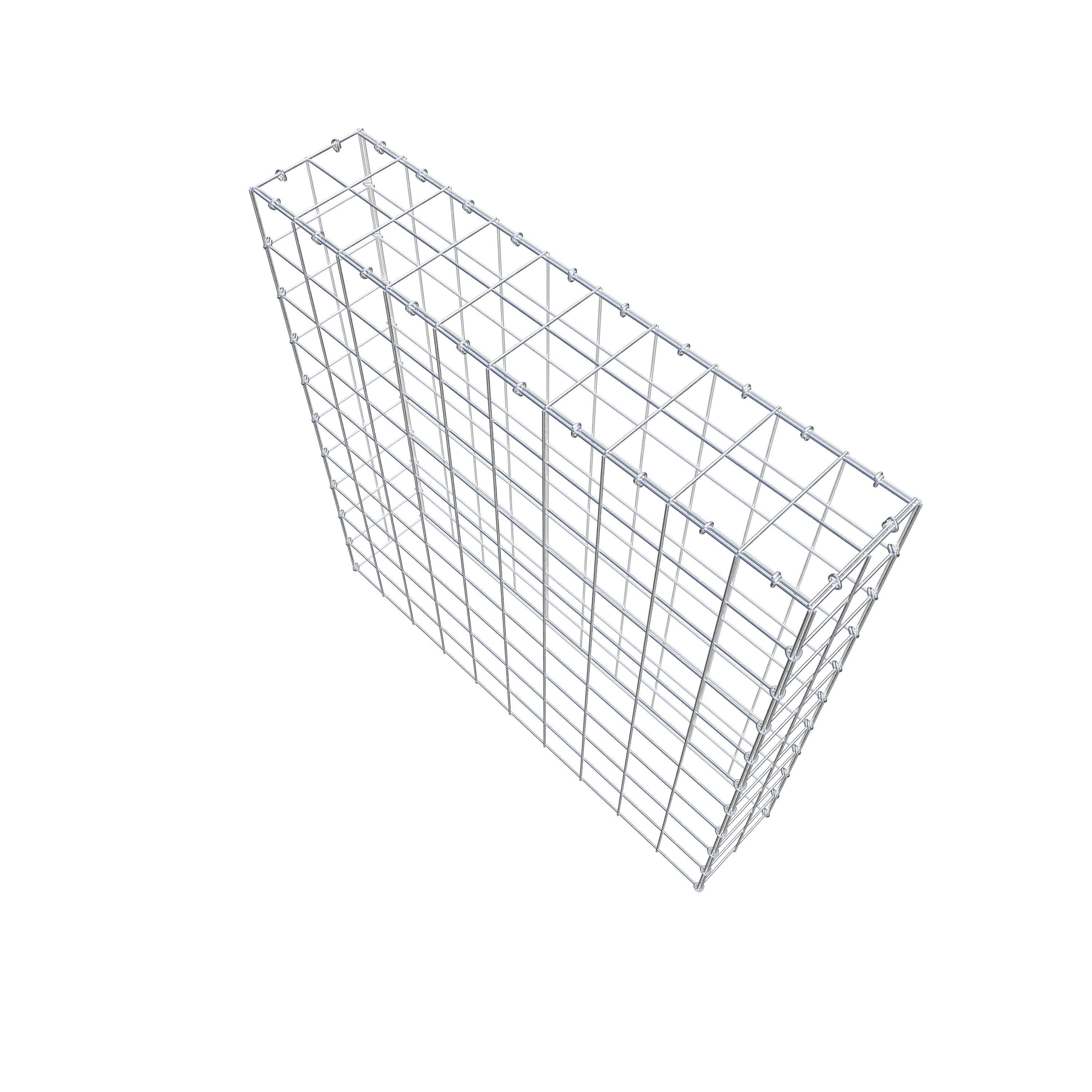 Anbaugabione Typ 3 100 cm x 100 cm x 20 cm (L x H x T), Maschenweite 10 cm x 10 cm, C-Ring