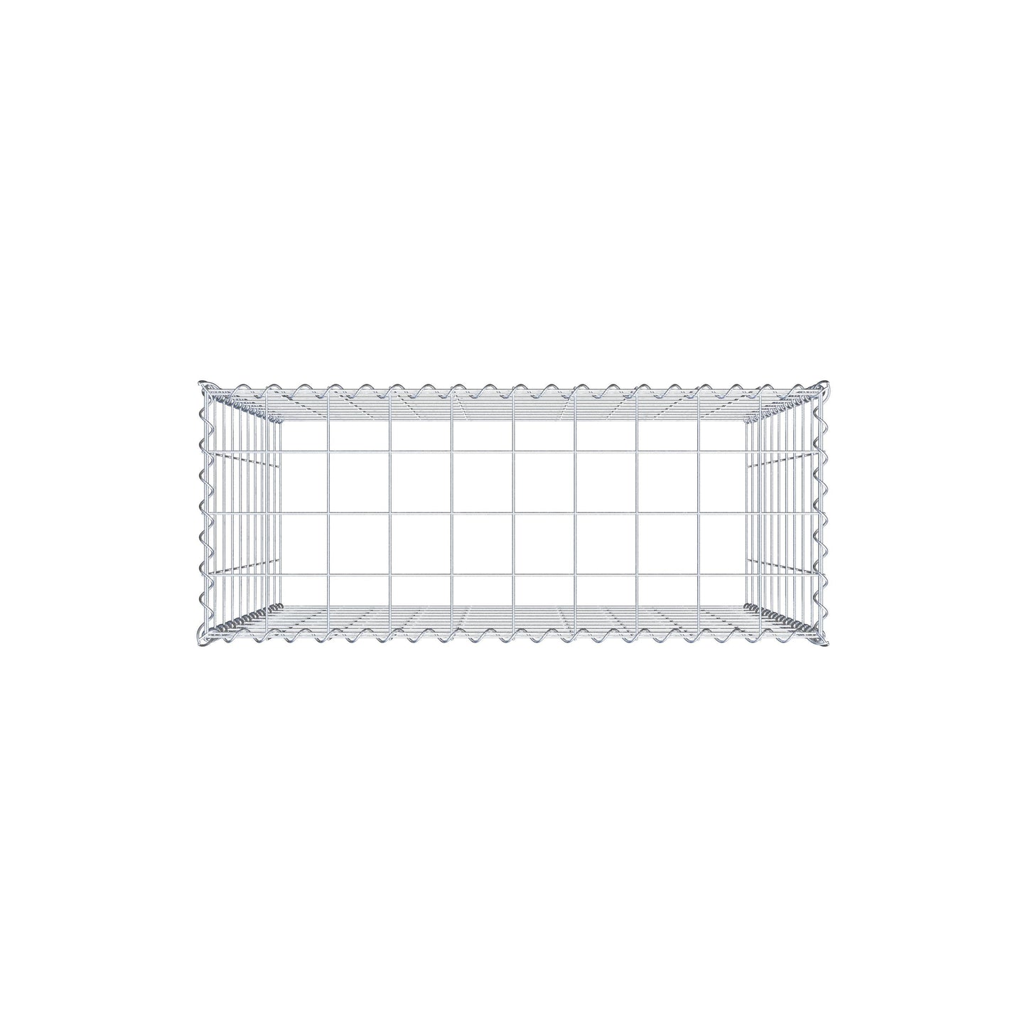Add-on schanskorf type 3 100 cm x 100 cm x 40 cm (L x H x D), maaswijdte 10 cm x 10 cm, spiraal