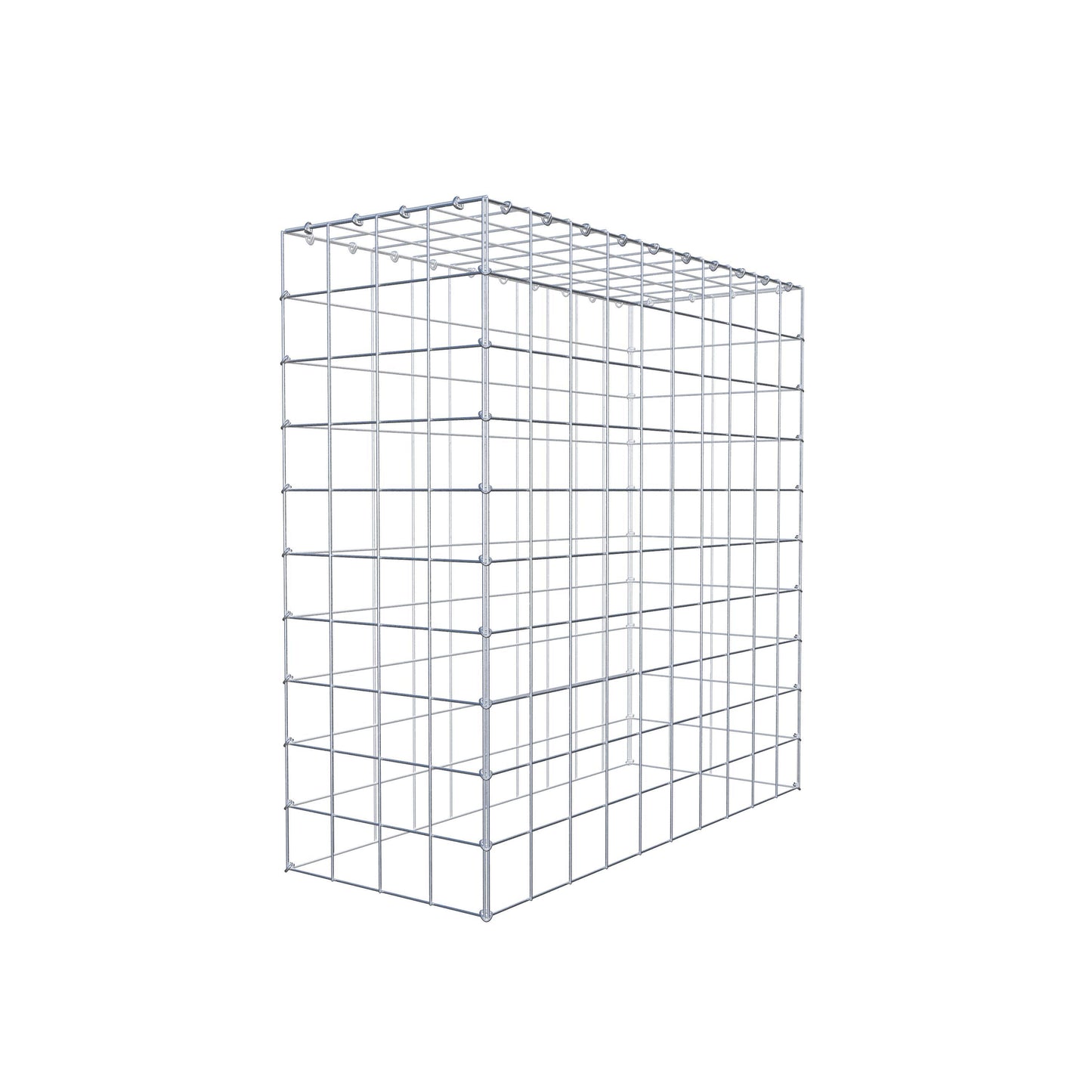 Mounted gabion type 3 100 cm x 100 cm x 40 cm (L x H x D), mesh size 10 cm x 10 cm, C-ring