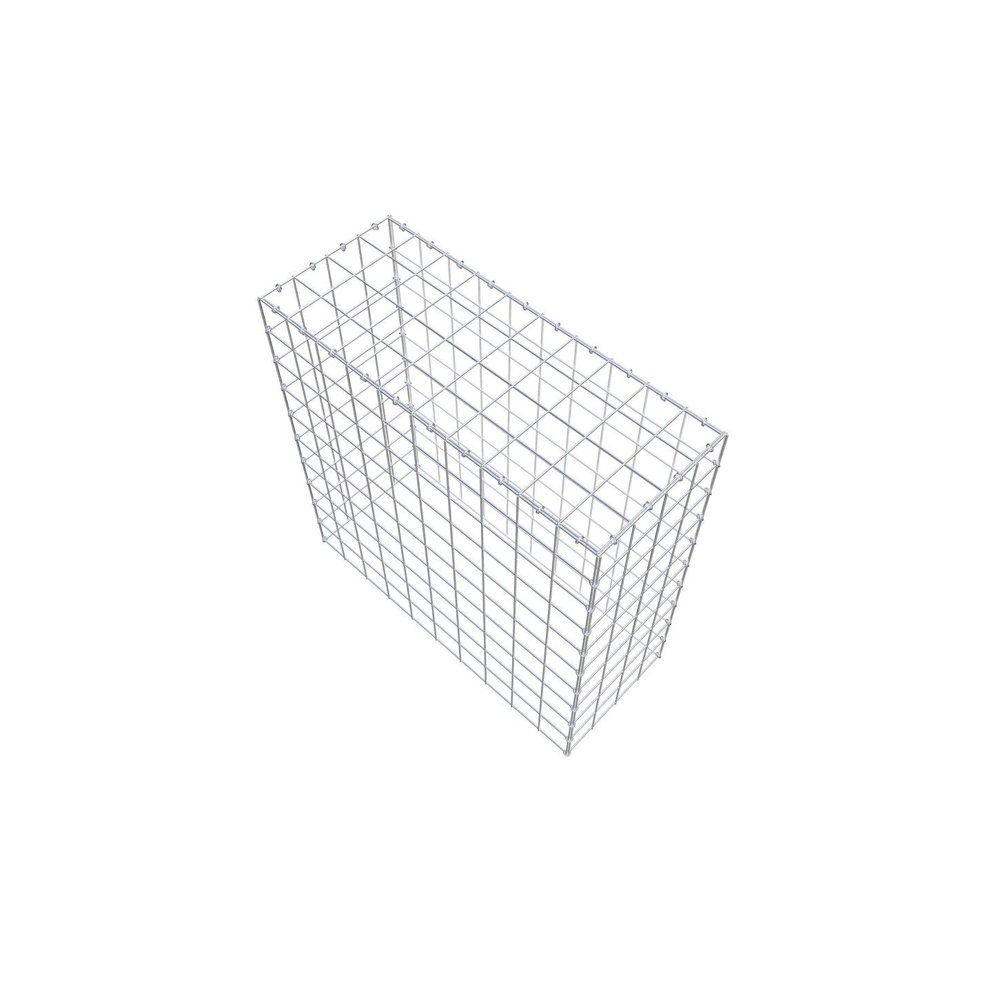 Mounted gabion type 3 100 cm x 100 cm x 40 cm (L x H x D), mesh size 10 cm x 10 cm, C-ring