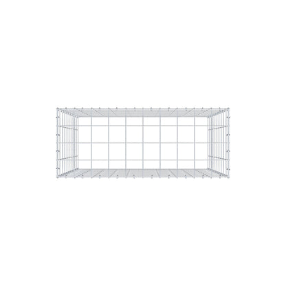 Mounted gabion type 3 100 cm x 100 cm x 40 cm (L x H x D), mesh size 10 cm x 10 cm, C-ring