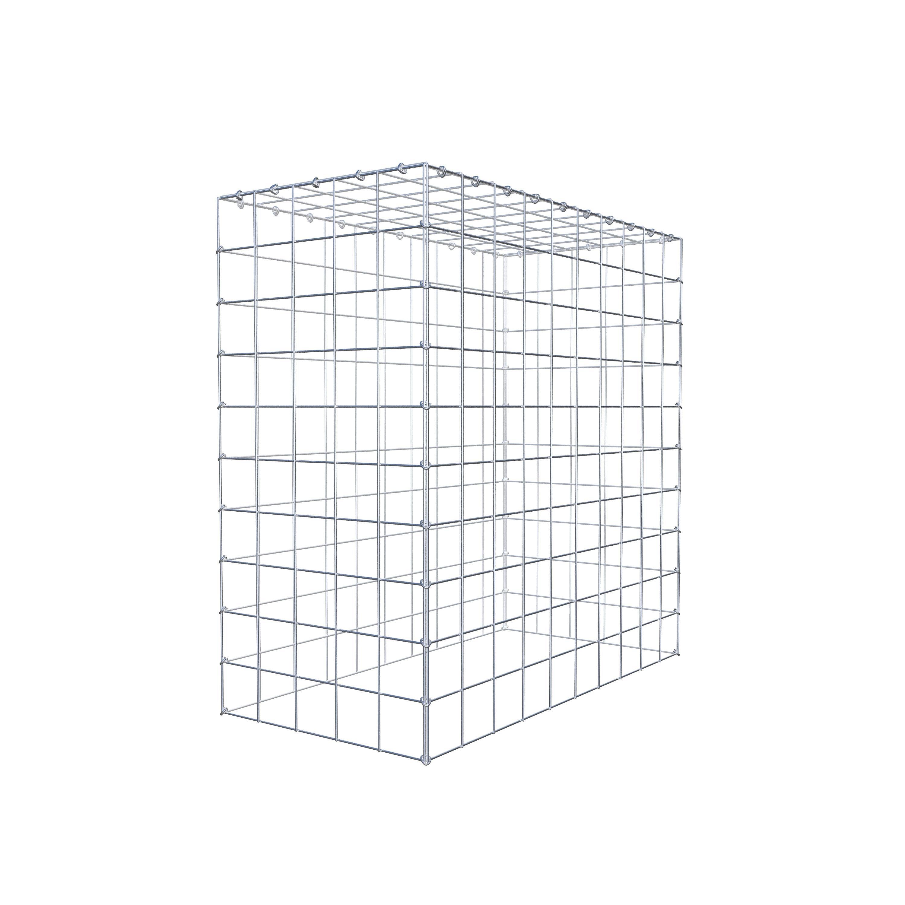 Mounted gabion type 3 100 cm x 100 cm x 50 cm (L x H x D), mesh size 10 cm x 10 cm, C-ring