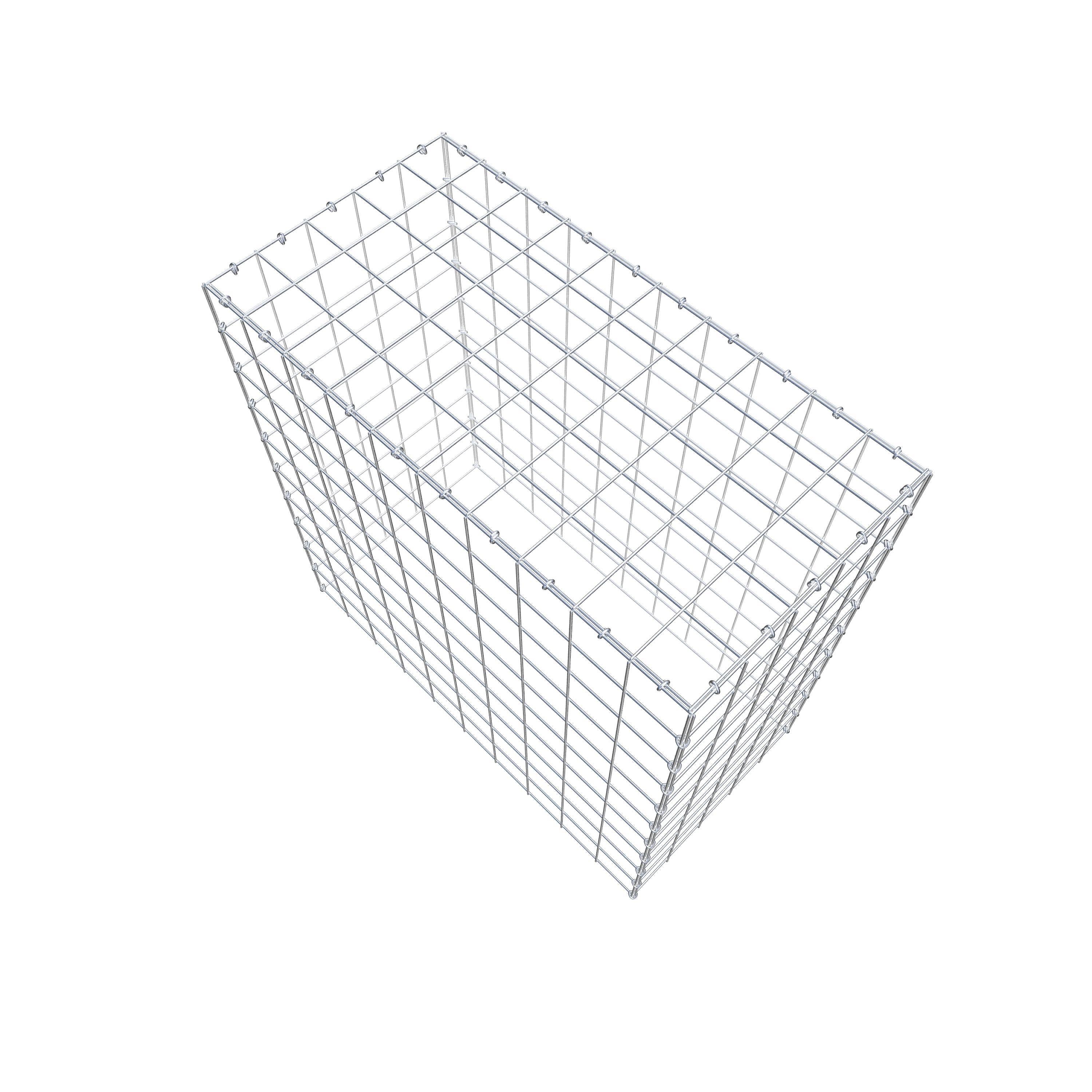 Mounted gabion type 3 100 cm x 100 cm x 50 cm (L x H x D), mesh size 10 cm x 10 cm, C-ring