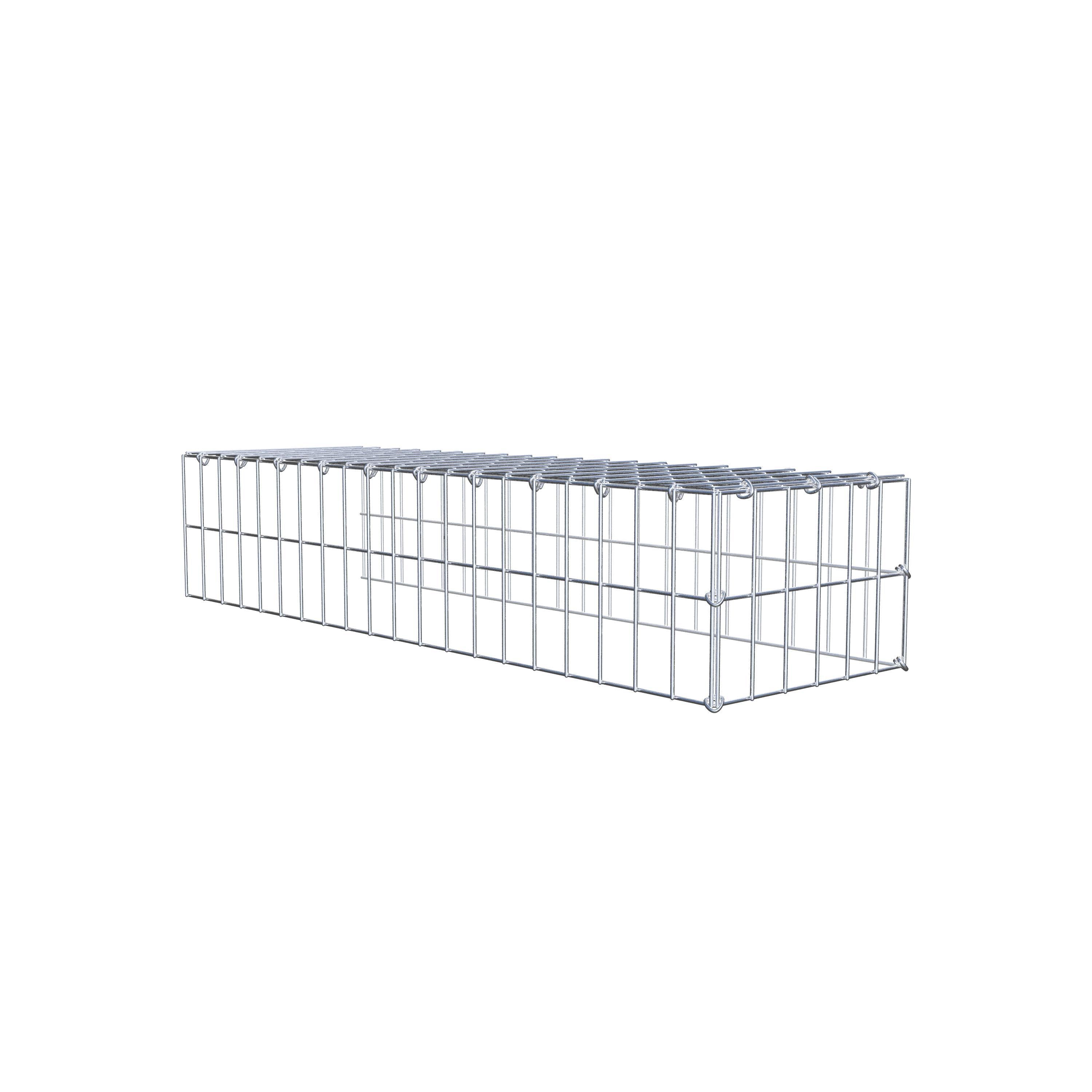 Anbaugabione Typ 4 100 cm x 20 cm x 30 cm (L x H x T), Maschenweite 5 cm x 10 cm, C-Ring