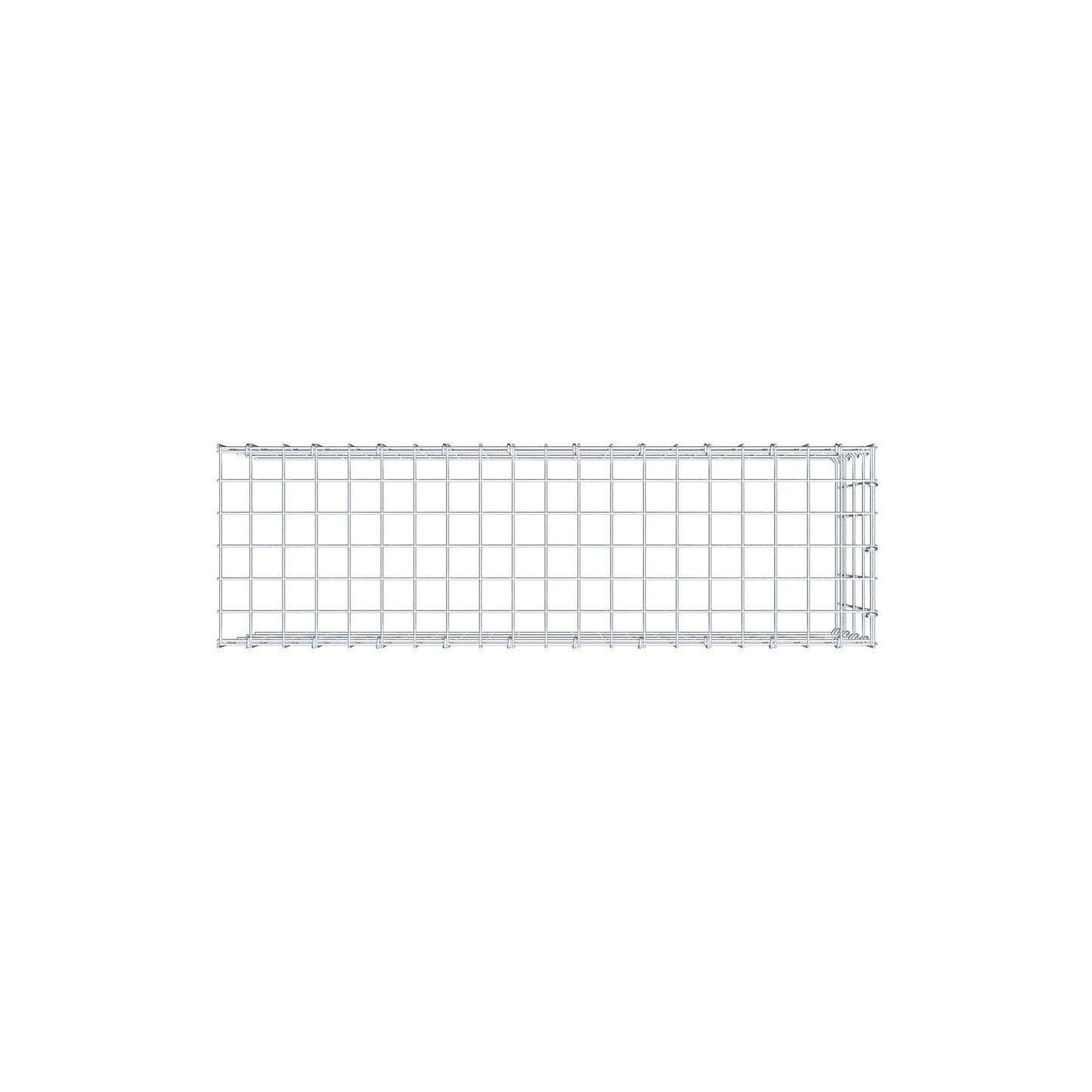 Monteret gabion type 4 100 cm x 40 cm x 30 cm (L x H x D), maskestørrelse 5 cm x 10 cm, C-ring