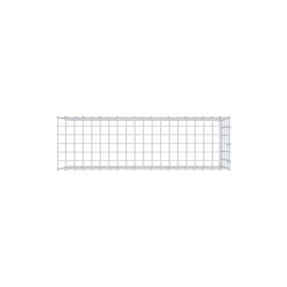 Monteret gabion type 4 100 cm x 40 cm x 30 cm (L x H x D), maskestørrelse 5 cm x 10 cm, C-ring