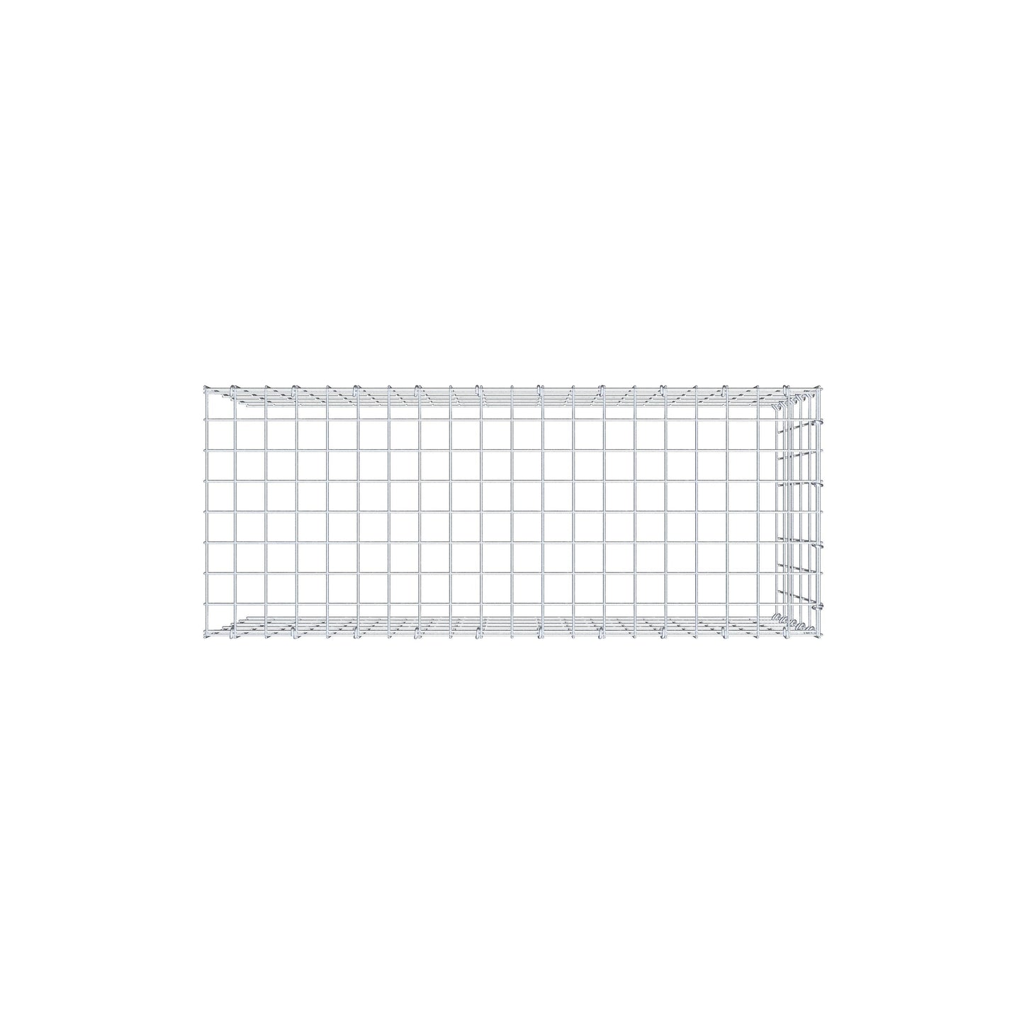 Anbaugabione Typ 4 100 cm x 50 cm x 40 cm (L x H x T), Maschenweite 5 cm x 10 cm, C-Ring