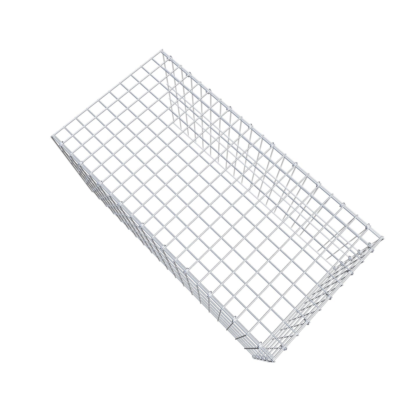 Mounted gabion type 4 100 cm x 50 cm x 50 cm (L x H x D), mesh size 5 cm x 10 cm, C-ring