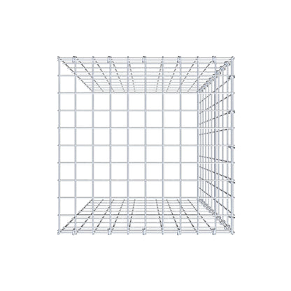 Mounted gabion type 4 100 cm x 50 cm x 50 cm (L x H x D), mesh size 5 cm x 10 cm, C-ring