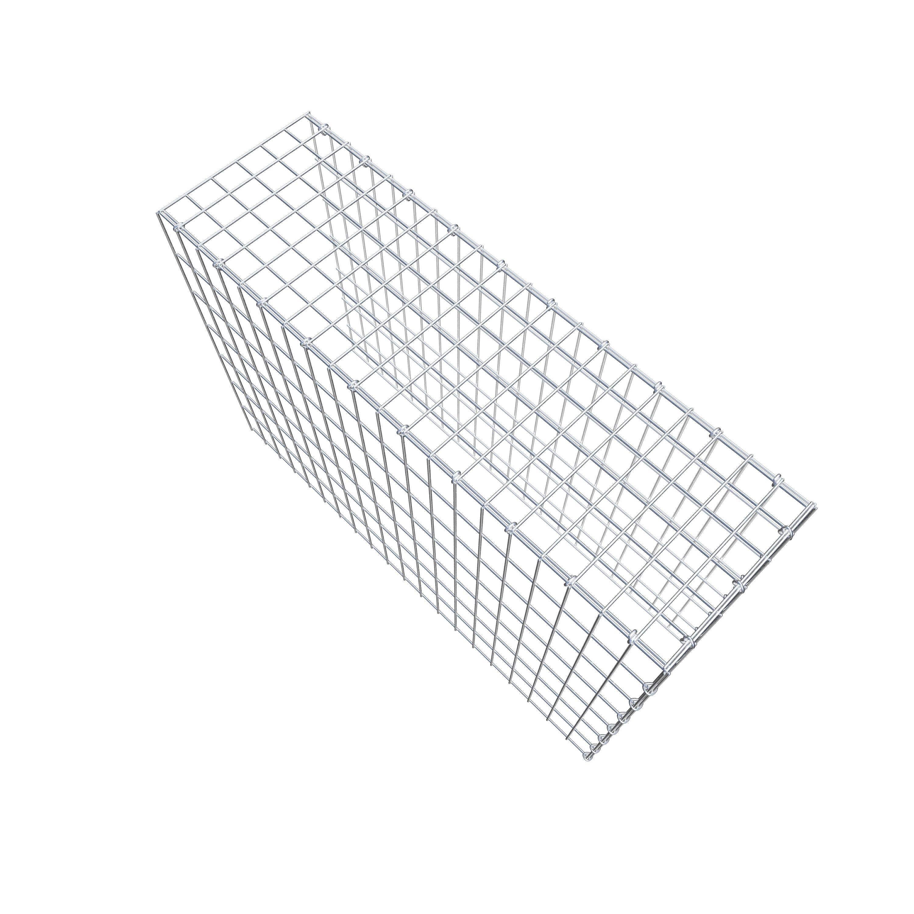 Mounted gabion type 4 100 cm x 70 cm x 30 cm (L x H x D), mesh size 5 cm x 10 cm, C-ring