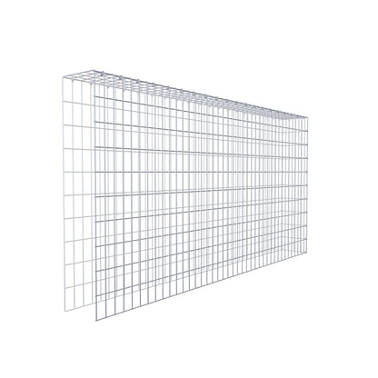 Fourche rapportée type 4 200 cm x 100 cm x 20 cm (L x H x P), mailles 5 cm x 10 cm, anneau en C