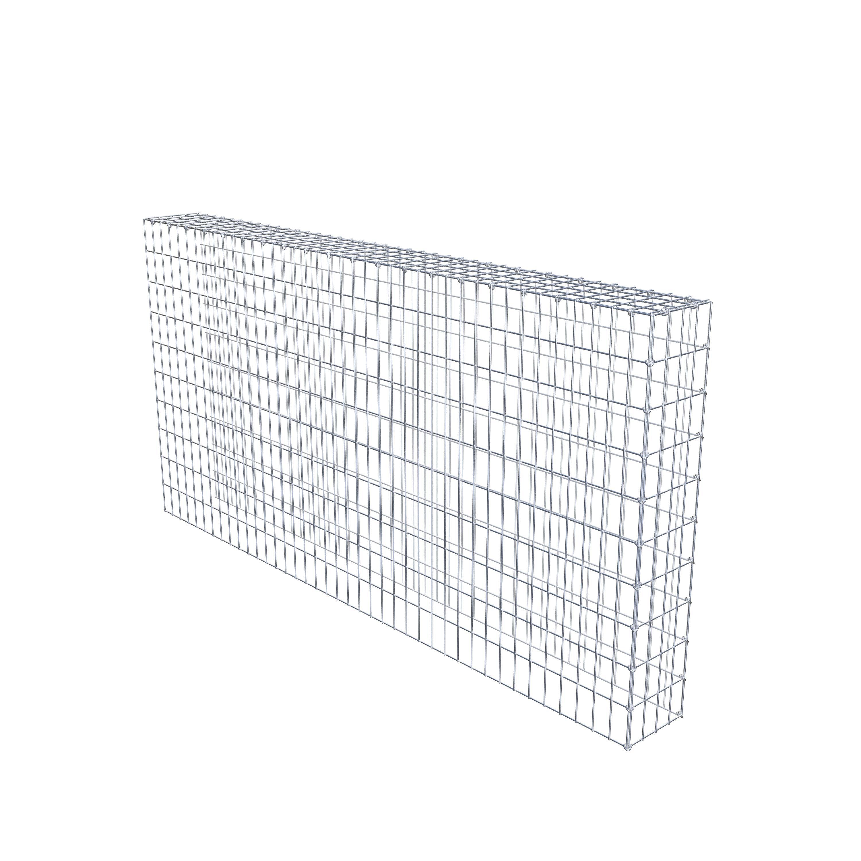 Monteret gabion type 4 200 cm x 100 cm x 20 cm (L x H x D), maskestørrelse 5 cm x 10 cm, C-ring