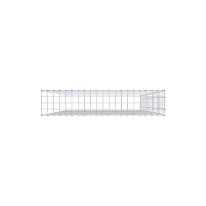 Fourche rapportée type 4 200 cm x 100 cm x 20 cm (L x H x P), mailles 5 cm x 10 cm, anneau en C