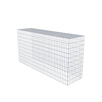 Anbaugabione Typ 4 200 cm x 100 cm x 50 cm (L x H x T), Maschenweite 5 cm x 10 cm, C-Ring