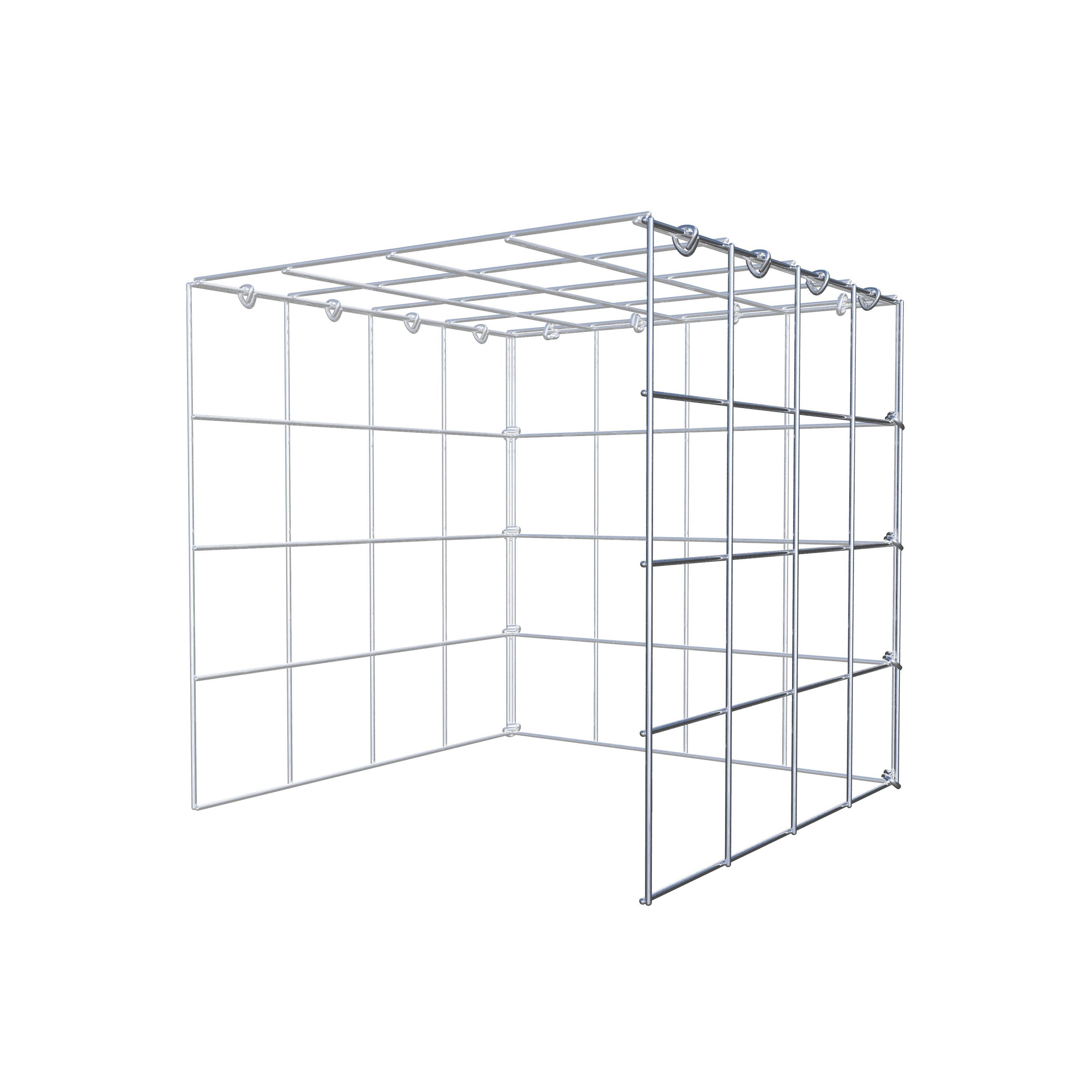 Monteret gabion type 4 40 cm x 40 cm x 40 cm (L x H x D), maskestørrelse 10 cm x 10 cm, C-ring