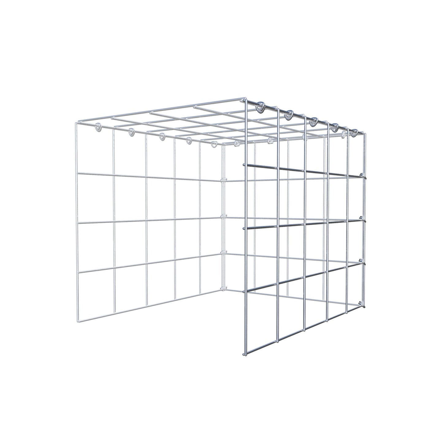 Fourche rapportée type 4 50 cm x 40 cm x 40 cm (L x H x P), mailles 10 cm x 10 cm, anneau C