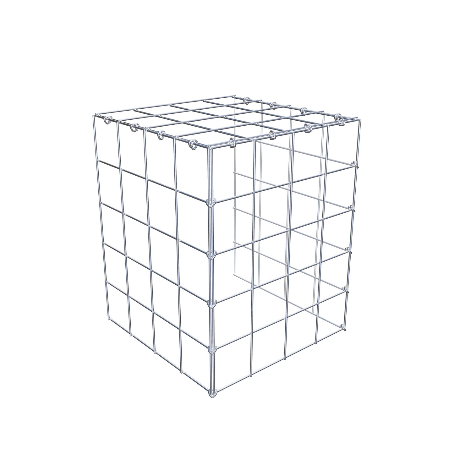 Fourche rapportée type 4 50 cm x 40 cm x 40 cm (L x H x P), mailles 10 cm x 10 cm, anneau C