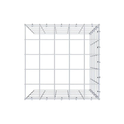 Monteret gabion type 4 50 cm x 50 cm x 50 cm (L x H x D), maskestørrelse 10 cm x 10 cm, C-ring