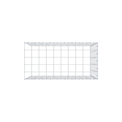Mounted gabion type 4 100 cm x 70 cm x 50 cm (L x H x D), mesh size 10 cm x 10 cm, C-ring