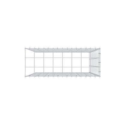 Monteret gabion type 4 100 cm x 80 cm x 30 cm (L x H x D), maskestørrelse 10 cm x 10 cm, C-ring