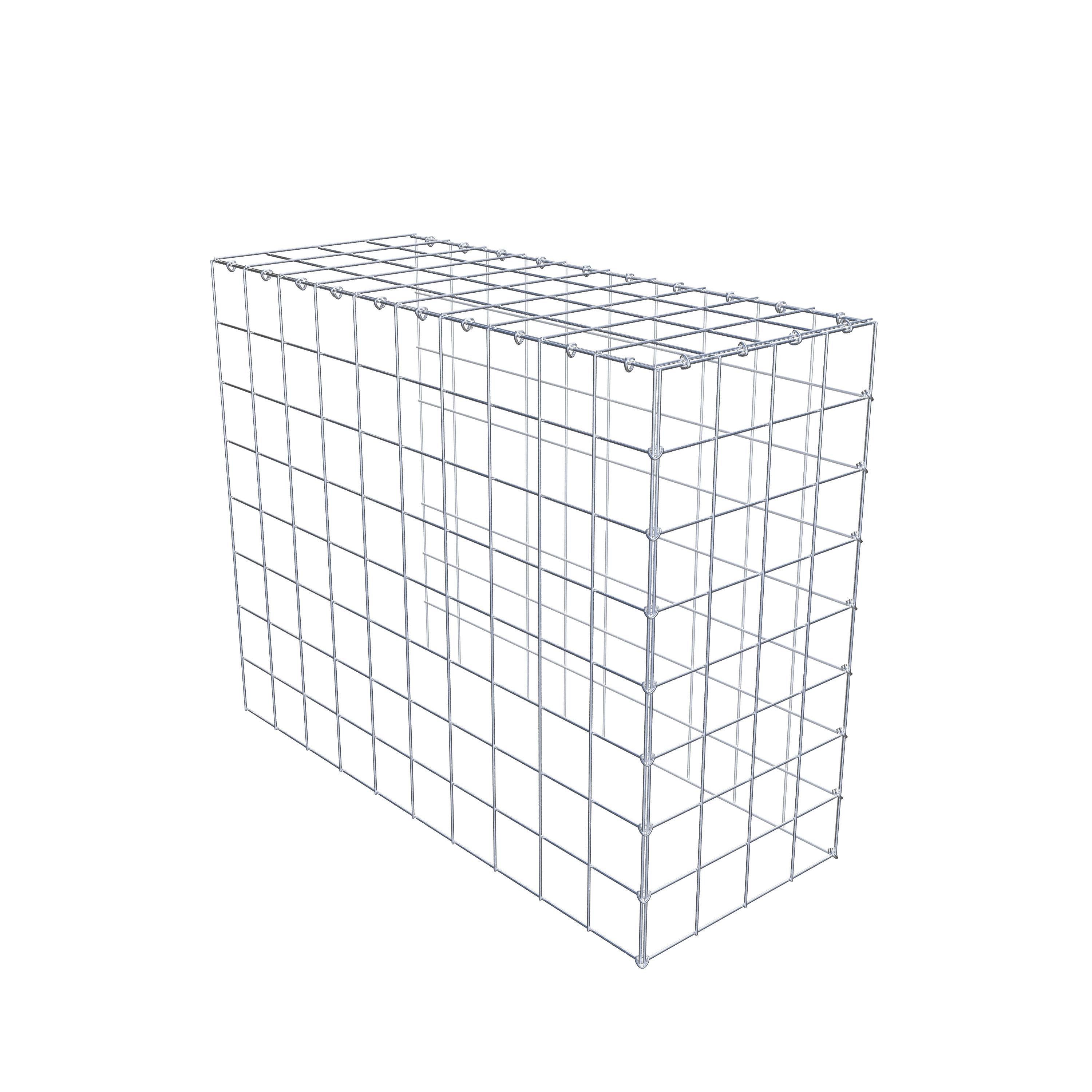 Mounted gabion type 4 100 cm x 80 cm x 40 cm (L x H x D), mesh size 10 cm x 10 cm, C-ring