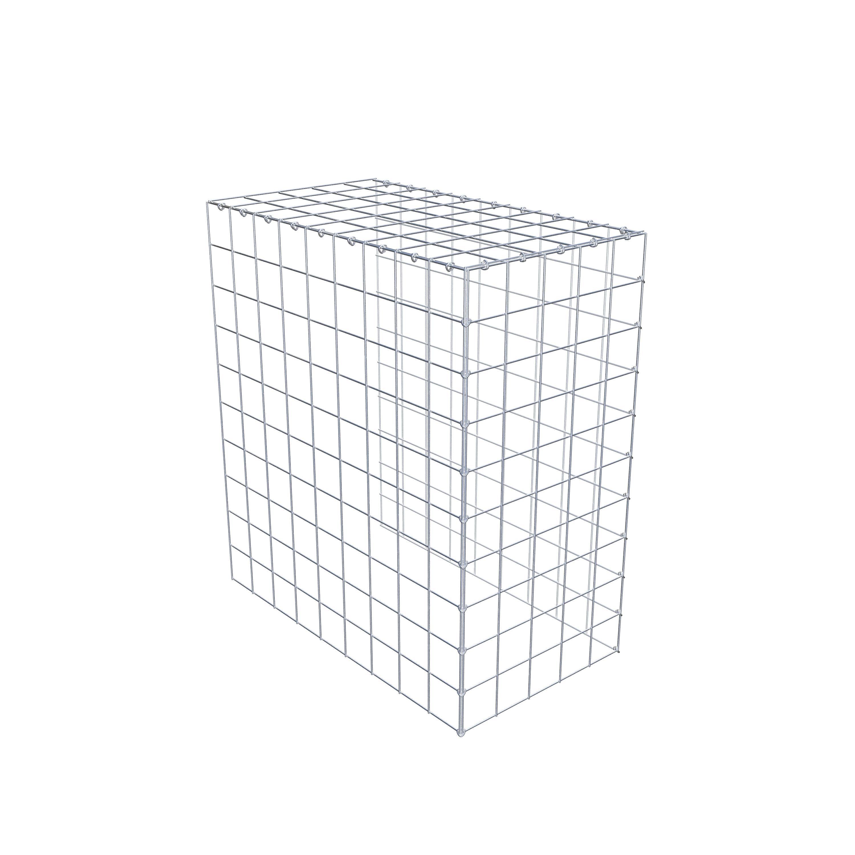 Monteret gabion type 4 100 cm x 90 cm x 50 cm (L x H x D), maskestørrelse 10 cm x 10 cm, C-ring