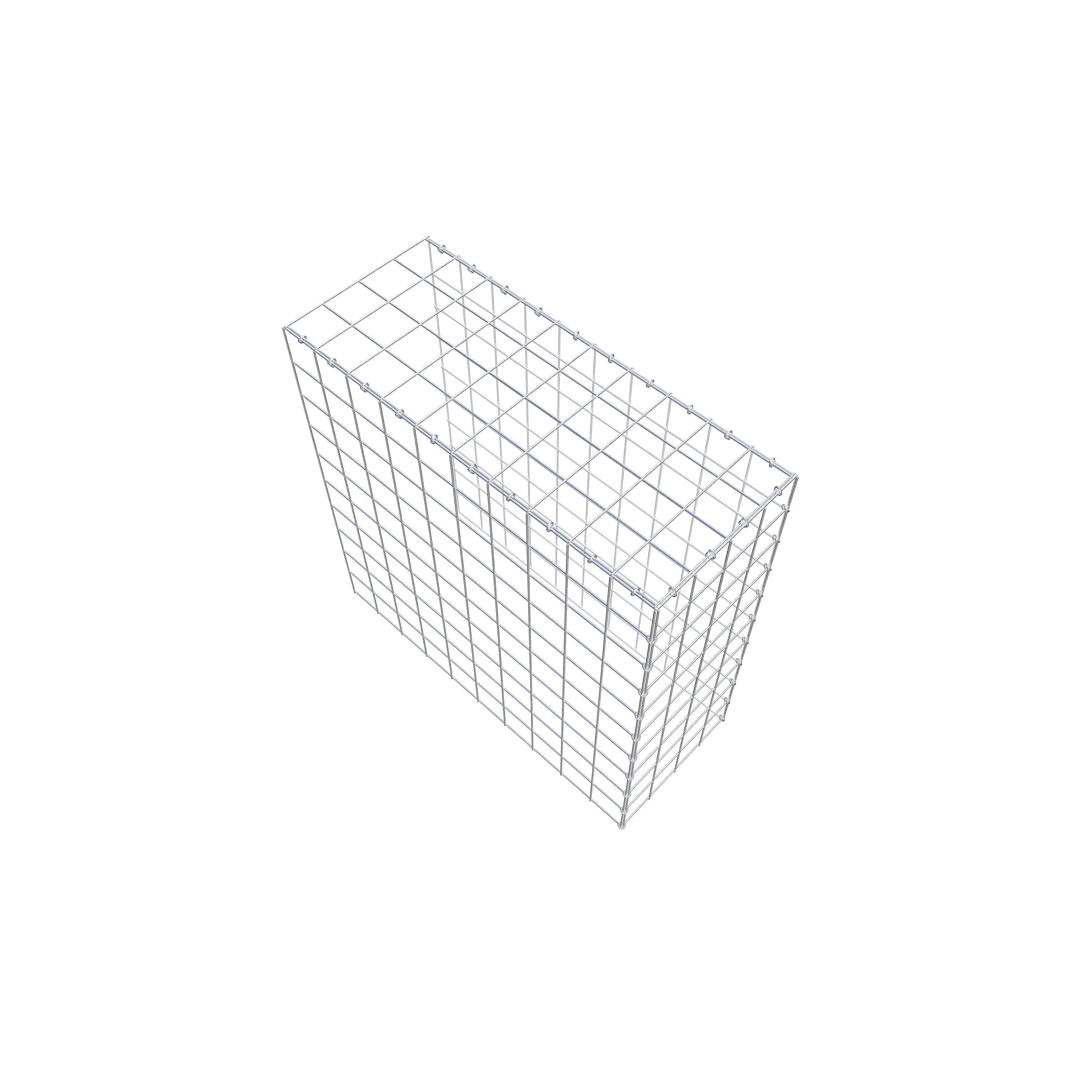 Mounted gabion type 4 100 cm x 100 cm x 40 cm (L x H x D), mesh size 10 cm x 10 cm, C-ring