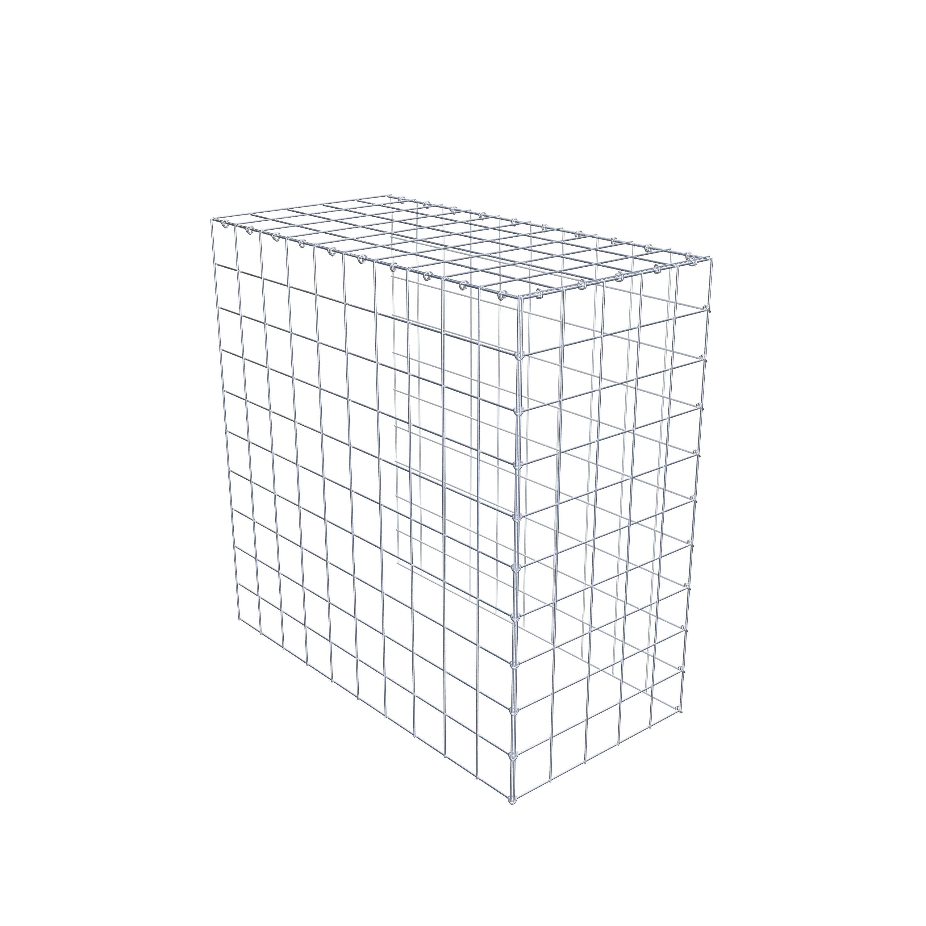 Mounted gabion type 4 100 cm x 100 cm x 50 cm (L x H x D), mesh size 10 cm x 10 cm, C-ring