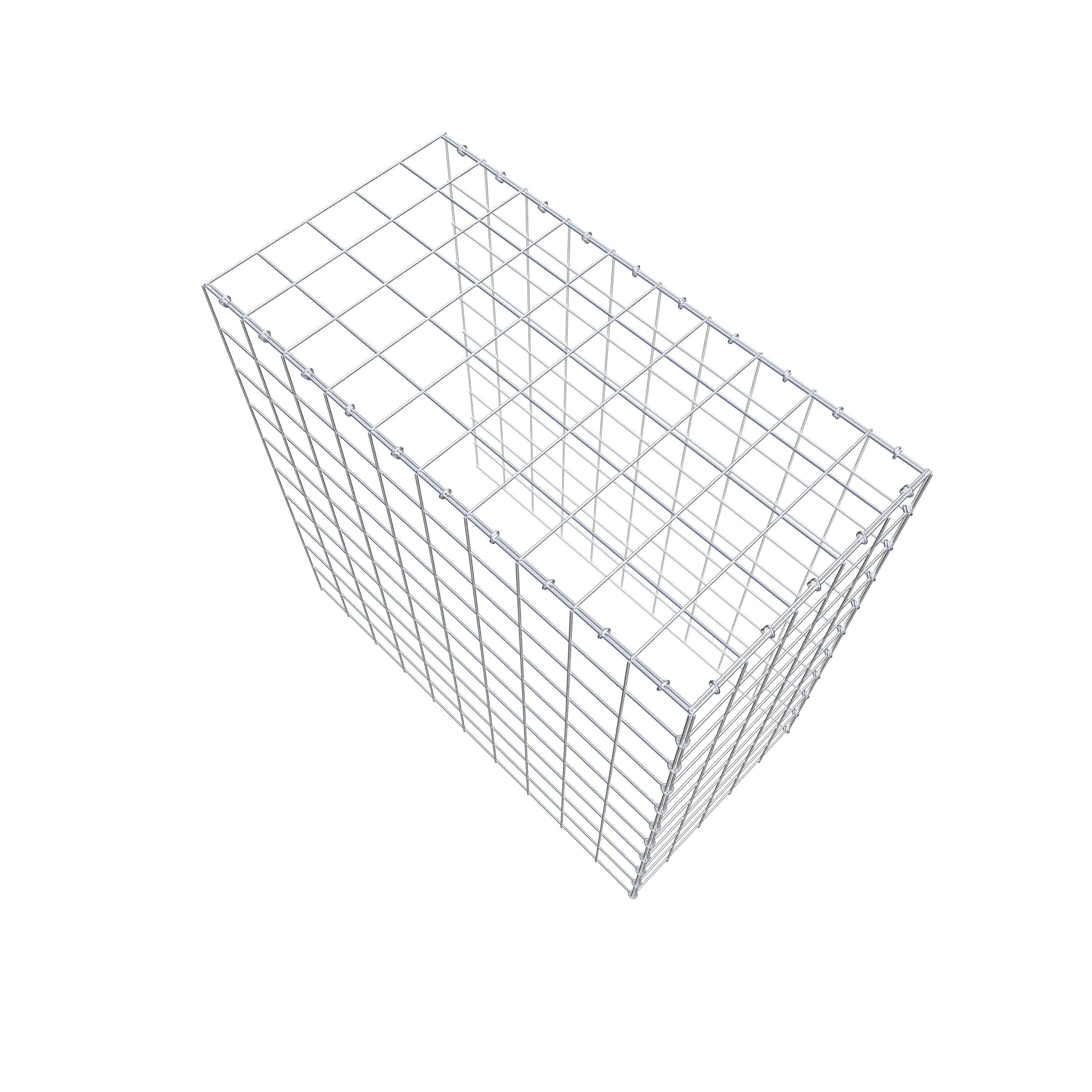 Mounted gabion type 4 100 cm x 100 cm x 50 cm (L x H x D), mesh size 10 cm x 10 cm, C-ring