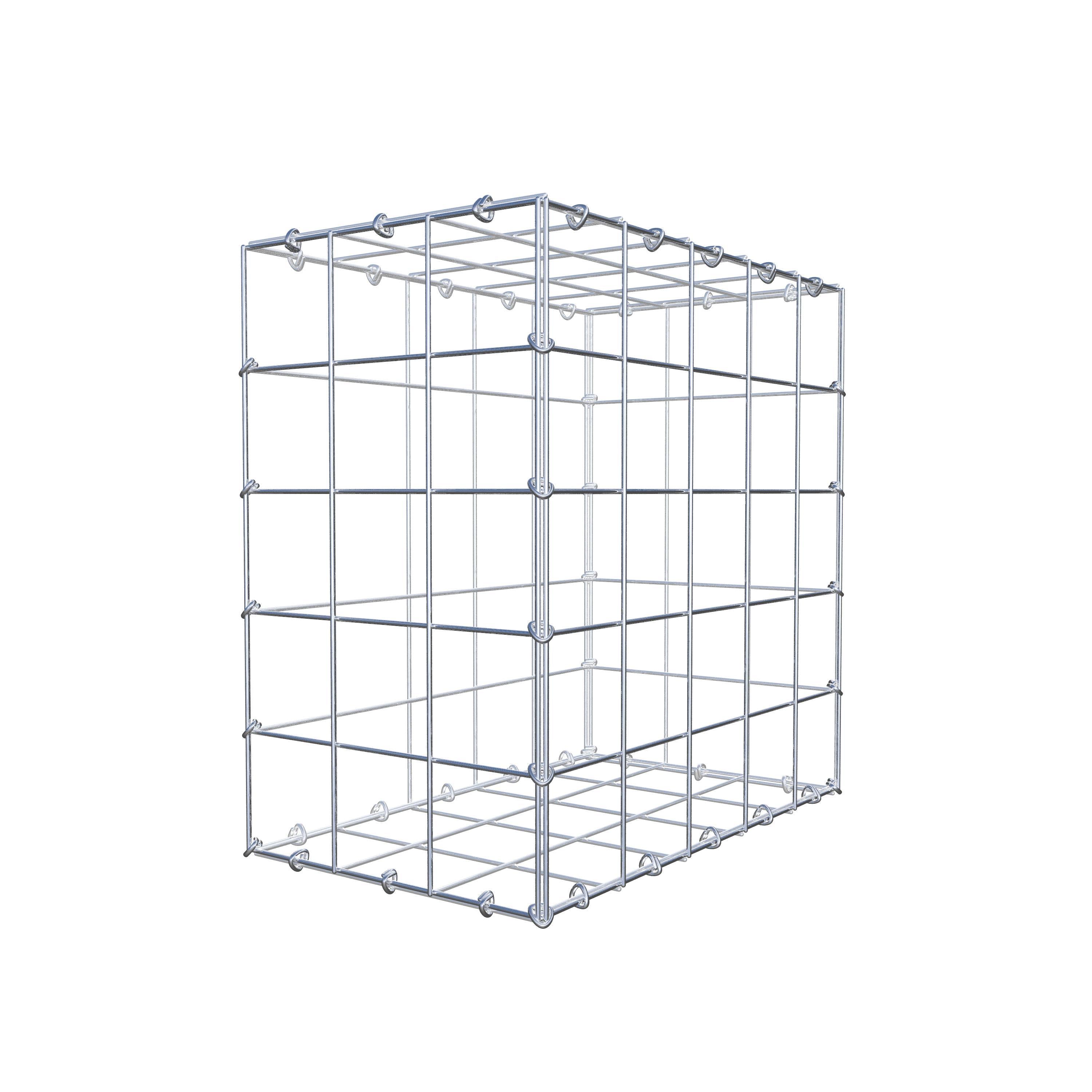 Gabion 50 cm x 50 cm x 30 cm (L x H x D), mesh size 10 cm x 10 cm, C-ring