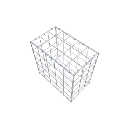 Gabion 50 cm x 50 cm x 30 cm (L x H x P), mailles 10 cm x 10 cm, anneau en C