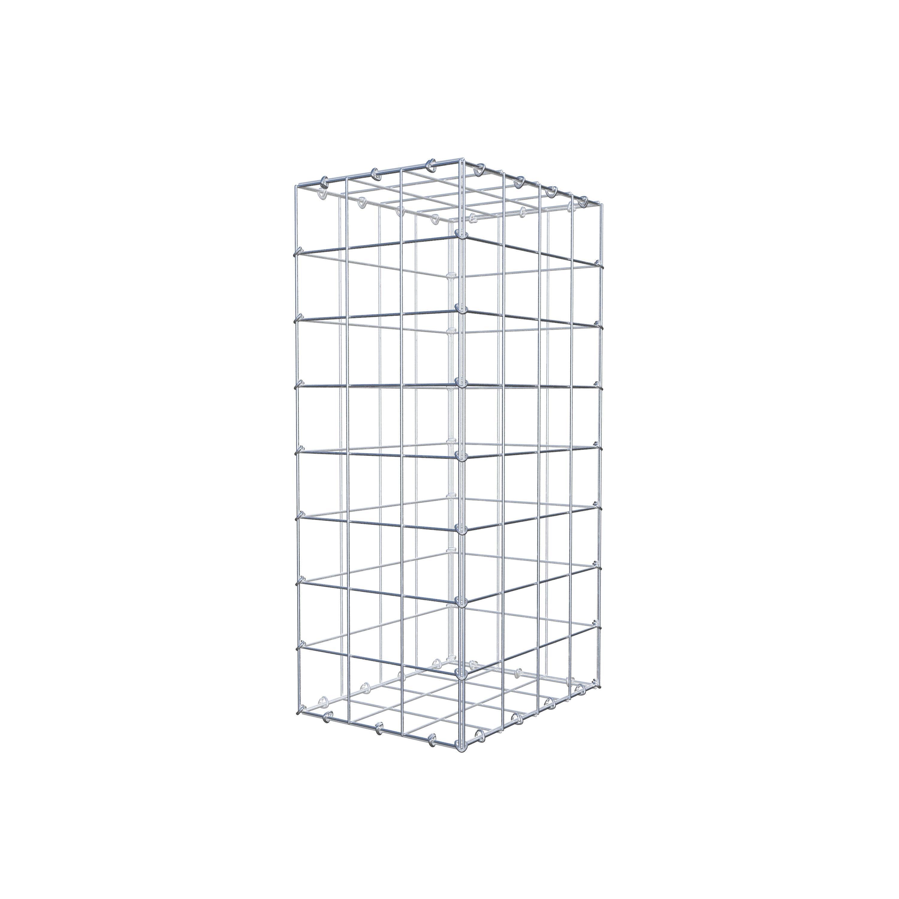 Gabion 80 cm x 40 cm x 30 cm (L x H x D), mesh size 10 cm x 10 cm, C-ring