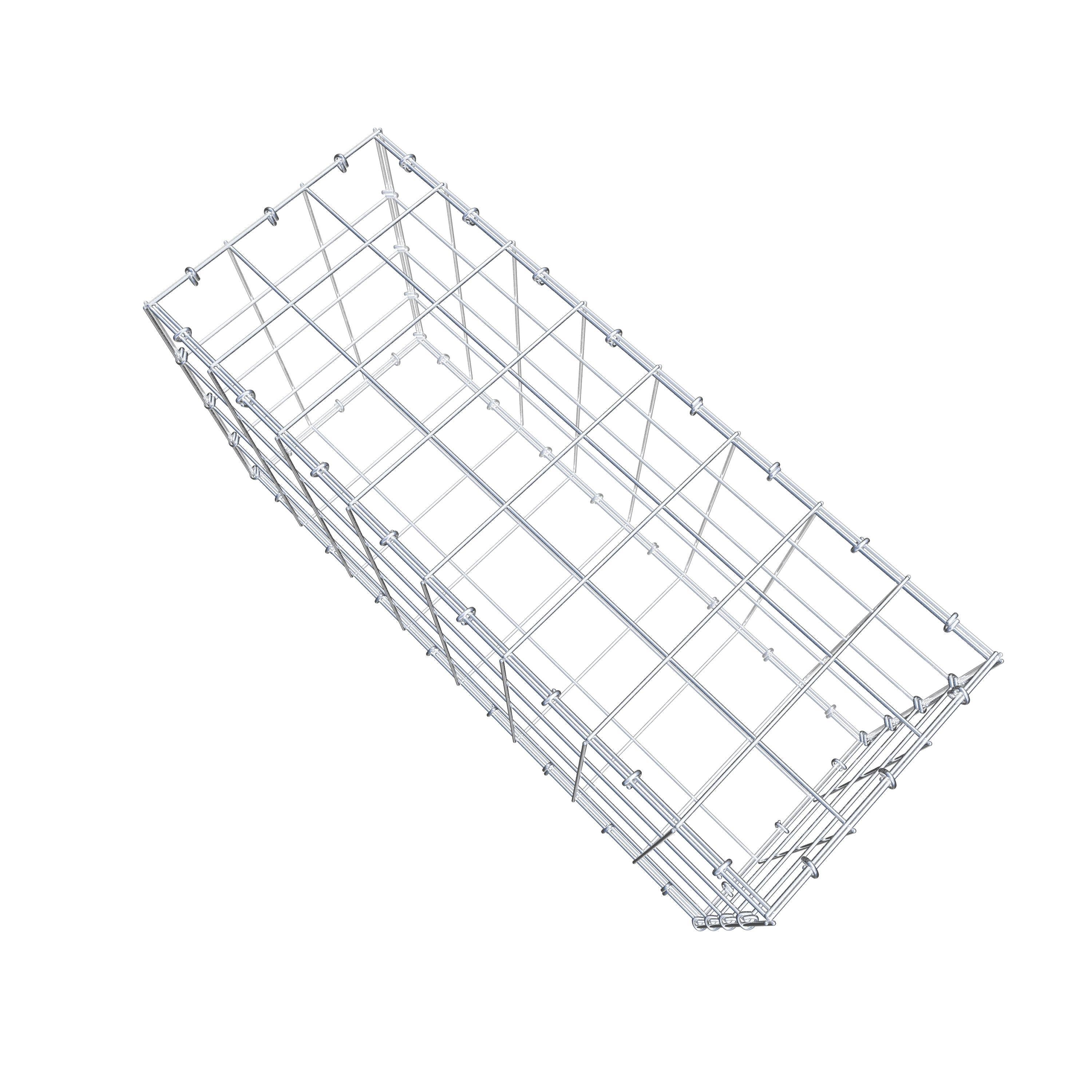 Gabion 80 cm x 40 cm x 30 cm (L x H x D), maskestørrelse 10 cm x 10 cm, C-ring