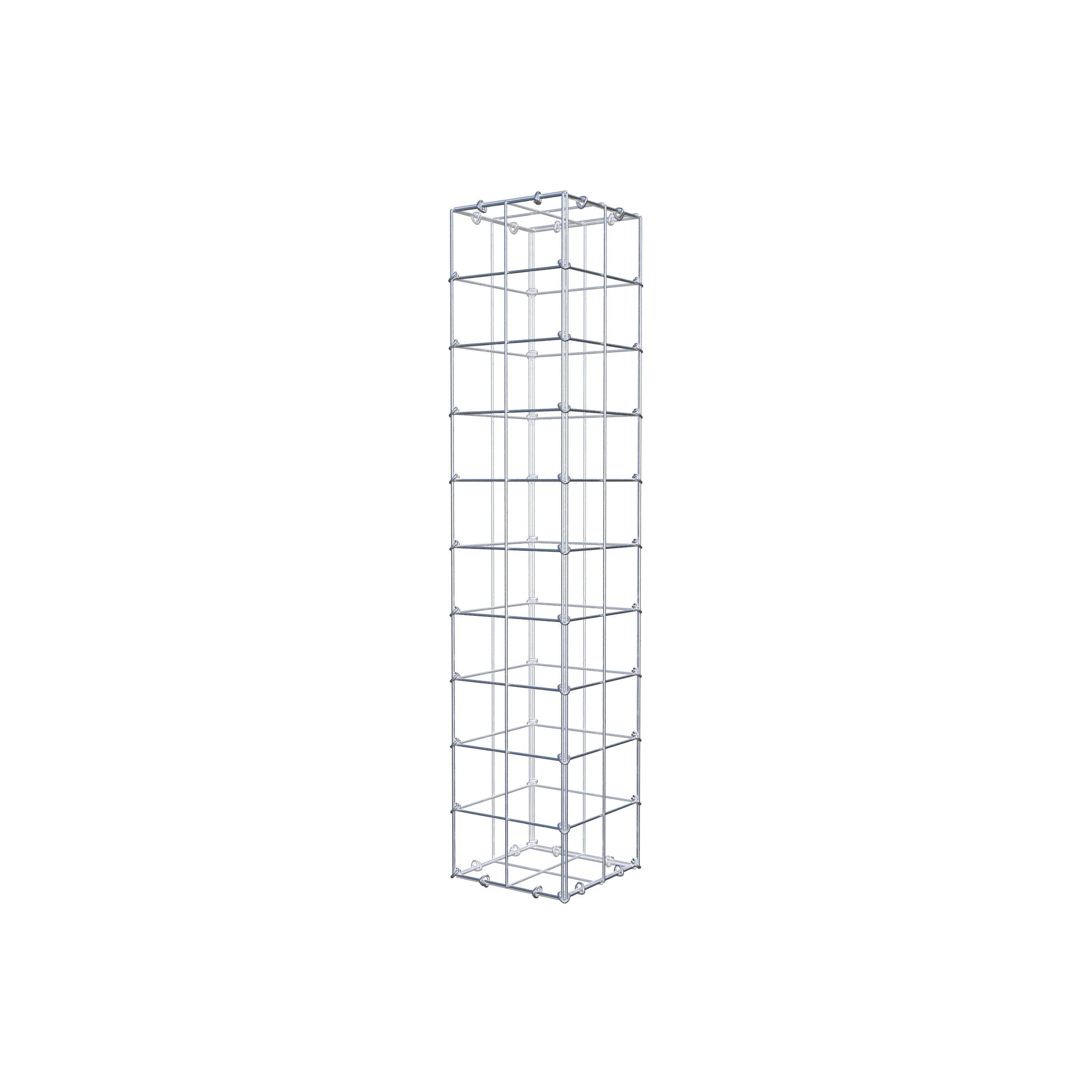 Gabion 100 cm x 20 cm x 20 cm (L x H x D), mesh size 10 cm x 10 cm, C-ring