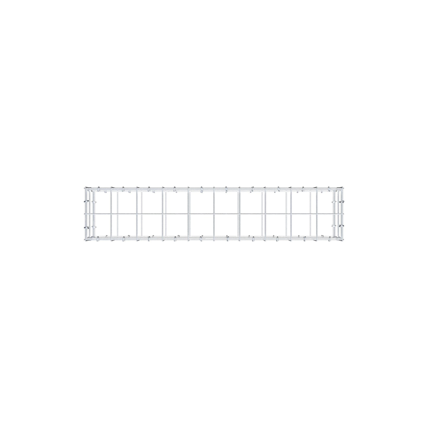 Gabione 100 cm x 20 cm x 20 cm (L x H x T), Maschenweite 10 cm x 10 cm, C-Ring